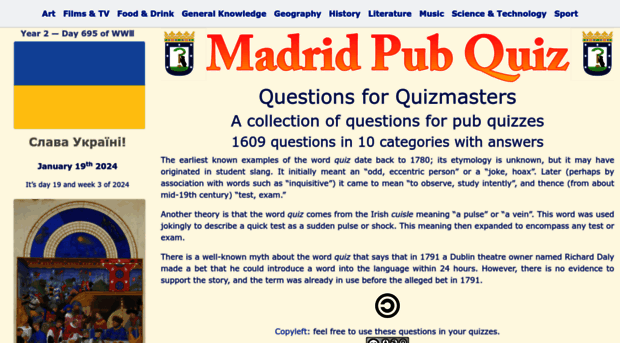 madridpubquiz.com