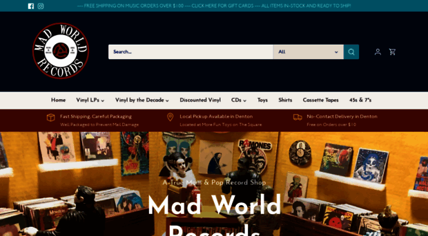 madworldrecordstx.com