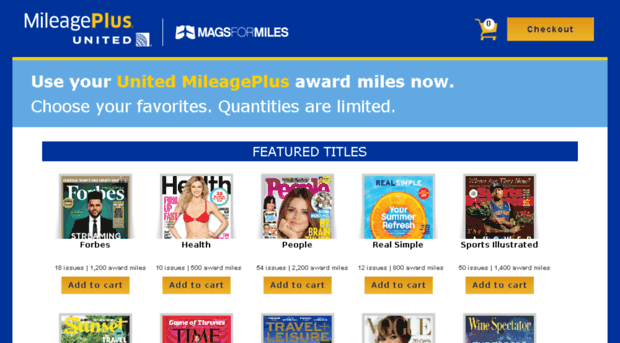 magazinerewards.mileageplus.com