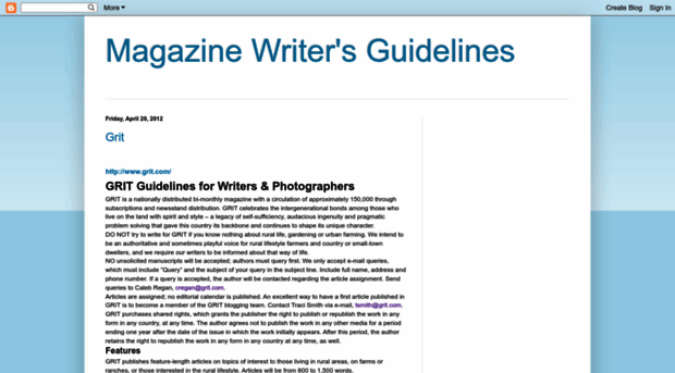 magazinewritersguidelines.blogspot.com