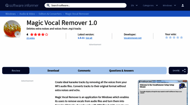 magic-vocal-remover.informer.com