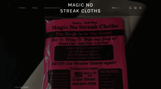 magicnostreakcloths.com