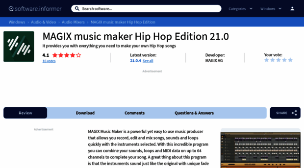 magix-music-maker-hip-hop-edition.software.informer.com