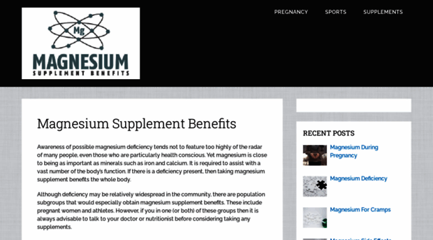 magnesiumsupplementbenefits.com