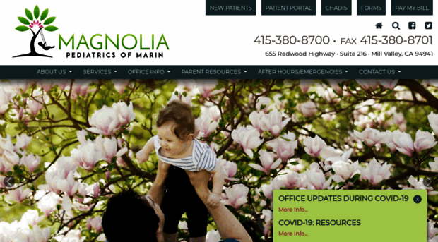 magnoliapediatricsofmarin.com