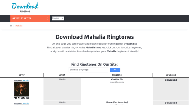 mahalia.download-ringtone.com