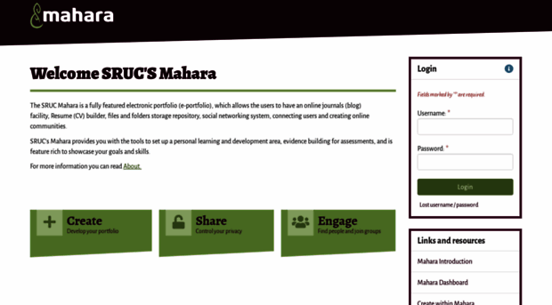 mahara.sruc.ac.uk