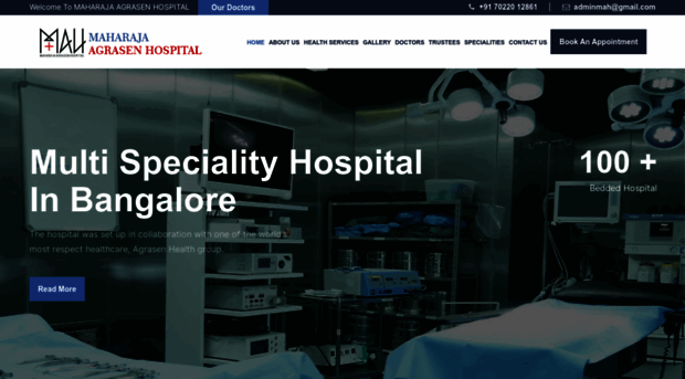 maharajaagrasenhospital.com