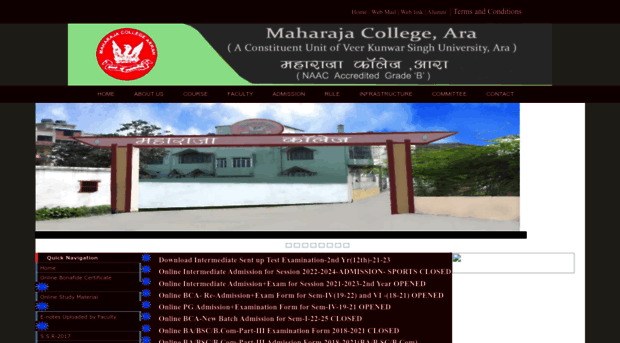 maharajacollege.ac.in
