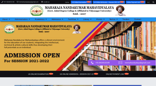 maharajanandakumarmahavidyalaya.org