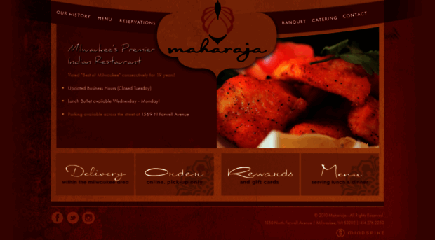 maharajarestaurants.com