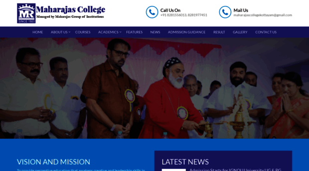 maharajascollege.org