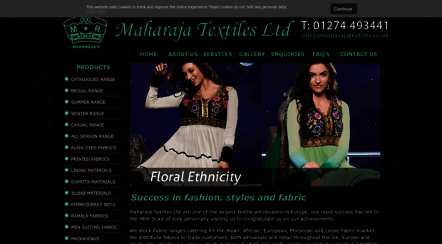 maharajatextiles.co.uk