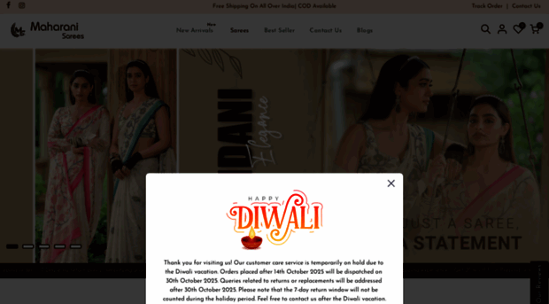 maharanisareeshop.com