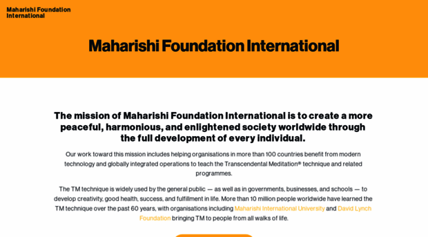 maharishi.foundation