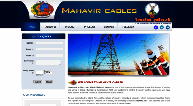 mahavircables.com