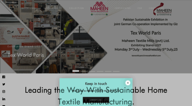 maheentex.com