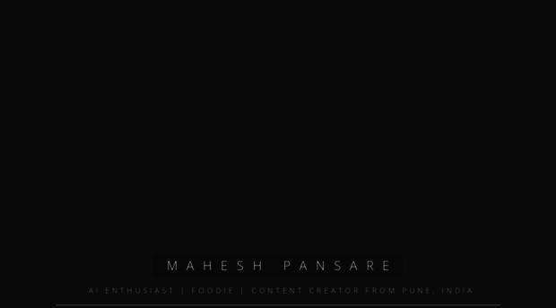 maheshpansare.com