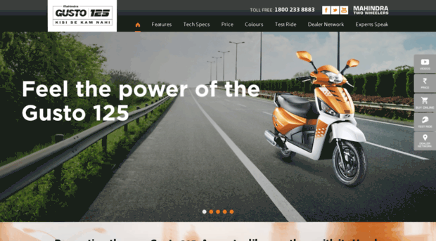 mahindragusto125.com