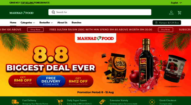 mahnazfood.com