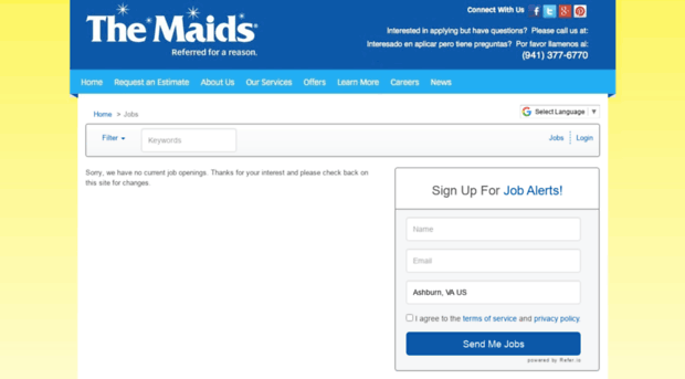 maids158.applicantpro.com