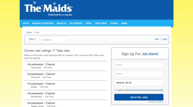 maids83.applicantpro.com