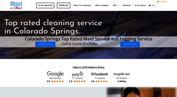 maidtoshinecleaners.com