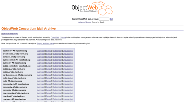 mail-archive.objectweb.org