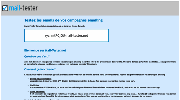 mail-tester.net