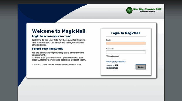 mail.brmemc.net - MagicMail Server: Login Page - Mail Brmemc