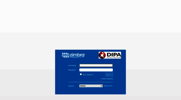 mail.dipa.co.id - Zimbra Web Client Sign In - Mail Dipa