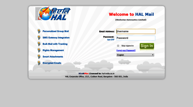 mail.hal-india.co.in
