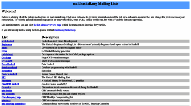 mail.haskell.org
