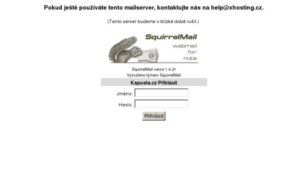 mail.kapusta.cz