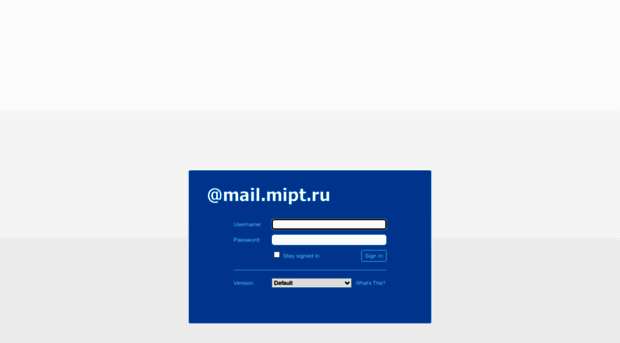 mail.mipt.ru