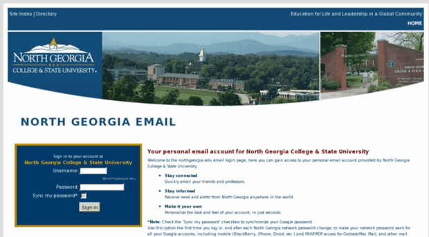 mail.northgeorgia.edu