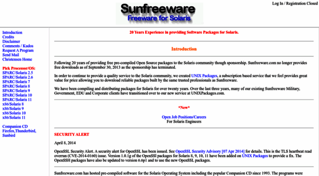 mail.sunfreeware.com