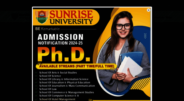 mail.sunriseuniversity.in