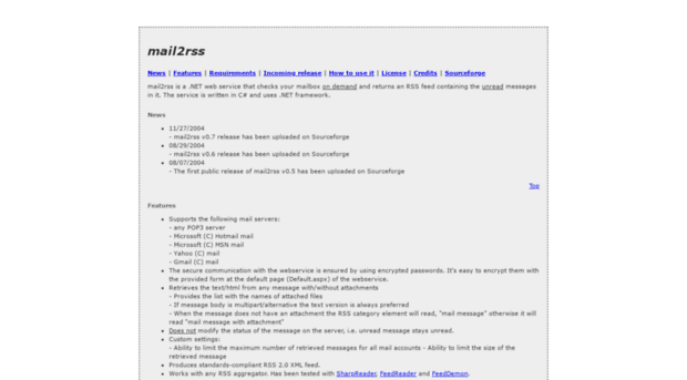 mail2rss.sourceforge.net
