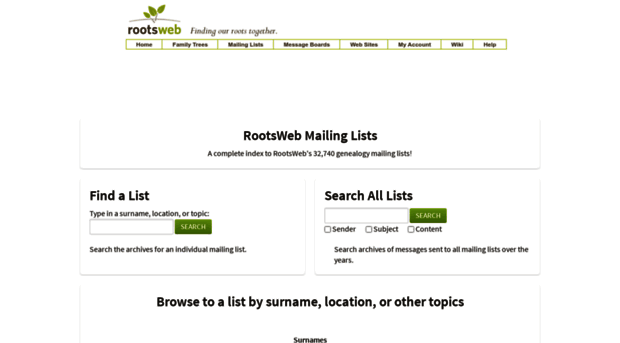 mailinglists.rootsweb.com