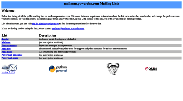 mailman.powerdns.com