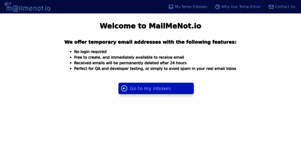 mailmenot.io