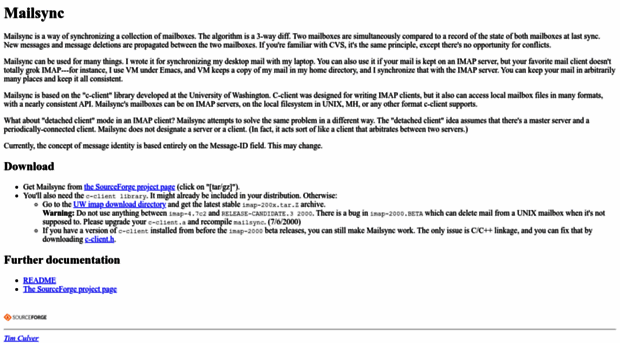 mailsync.sourceforge.net