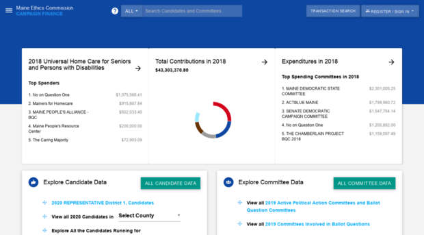 mainecampaignfinance.com