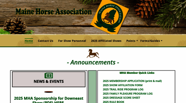 mainehorseassoc.com