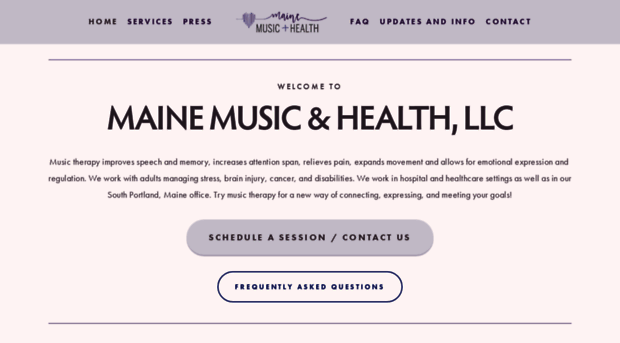 mainemusicandhealth.com