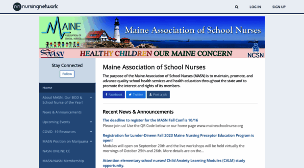 maineschoolnurse.nursingnetwork.com