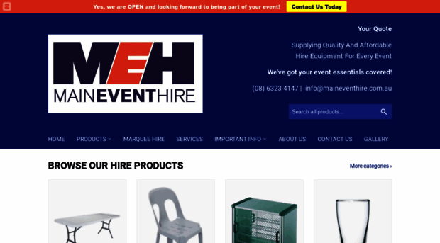 maineventhire.com.au