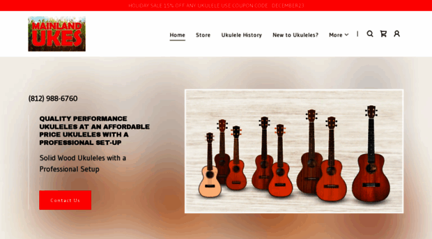 mainlandukuleles.com