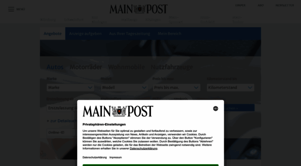 mainpost.autoanzeigen.de